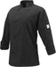 Mercer - Millennia® Poly Cotton Black Women Cook Jacket with Cloth Knot Buttons - M60022BK