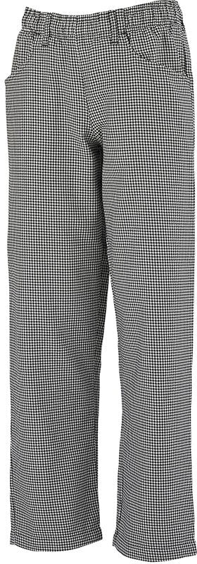 Mercer - Millennia® Poly Cotton Black and White Hounds Tooth Women's Cook Pant - M60040HT