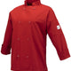 Mercer - Millennia® Poly Cotton Red Women Cook Jacket with Traditional Button - M60020RD