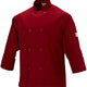 Mercer - Millennia® Red Poly Cotton Unisex Cook Jacket with Traditional Buttons - M60010RD