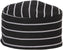 Mercer - Millennia® Small Black with White Chalk Stripe No Mesh Baker's Skull Cap - M60075BCS