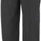 Mercer - Millennia® Yarn-Dyed Poly Cotton Black Fine Pinstripe Unisex Cook Pant - M60030BFP