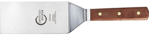 Mercer - Praxis 6" x 3" Stainless Steel Square Edge Turner with Rosewood Handle - M18420