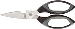 Mercer - Premium 8.5" German Steel Kitchen Shears with Black/Gray Handle - M14800P