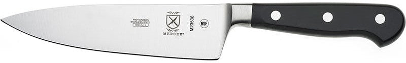 Mercer - Renaissance 6" German Steel Chef's Knife with Black Handle - M23506