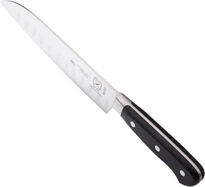 Mercer - Renaissance 7" German Steel Granton Edge Santoku Knife with Black Handle - M23590