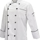 Mercer - Renaissance Black Removable Stud Button Strips for M62095WB Chef Jackets, Set of 2 - M62997BK