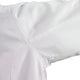 Mercer - Renaissance Poly Cotton White Women's Scoop Neck Chef Jacket with Red Piping on Neck and Cuffs - M62045WR