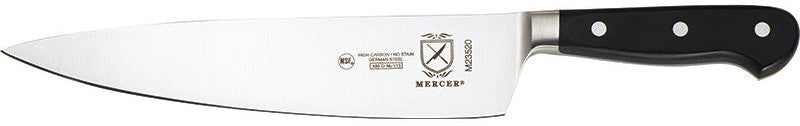 Mercer - Renaissance® 9" German Steel Chef's Knife with Black Handle - M23520