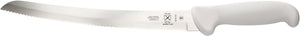 Mercer - Ultimate White 10" Stainless Steel Wavy Edge Curved Bread Knife with White Handle - M18132