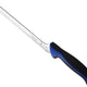 Mercer - Ultimate White 8" Japanese Steel Wavy Edge Offset Bread Knife with Blue Handle - M22418BL