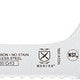 Mercer - Ultimate White 8" Japanese Steel Wavy Edge Offset Bread Knife with Blue Handle - M22418BL