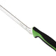 Mercer - Ultimate White 8" Japanese Steel Wavy Edge Offset Bread Knife with Green Handle - M22418GR