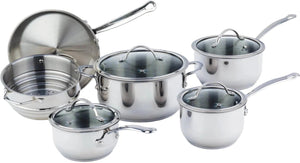 Meyer - 10 PC Nouvelle Stainless Steel Cookware Set - 8501-10-00 (Available March)