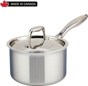 Meyer - 2 L SuperSteel Tri-ply Clad Saucepan with Cover - 3506-16-02 (Available March)