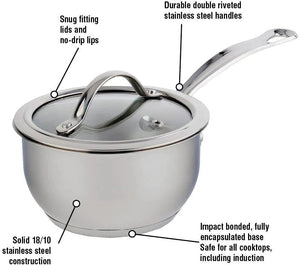 Meyer - 3.1 L Nouvelle Saucepan with Glass Lid - 8506-20-32