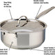 Meyer - 4 L Confederation Series Sauté Pan with Lid - 2408-24-04