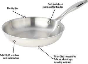 Meyer - 8" SuperSteel Tri-ply Clad Fry Pan - 3514-20-00