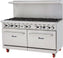 Migali - 10 Natural Gas Burner Range With 2 Ovens - C-RO10-NG