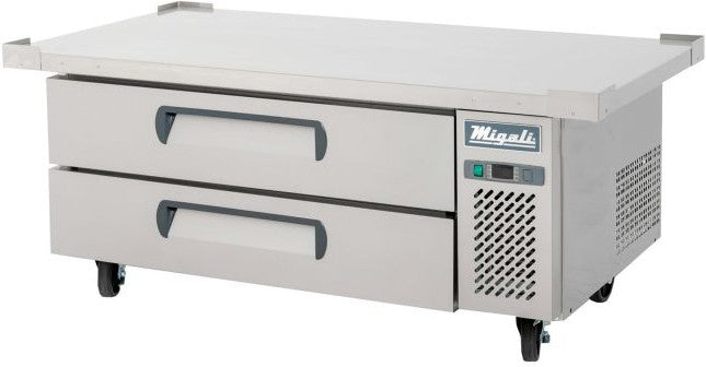 Migali - 115V, 52" Two Drawer Refrigerated Chef Base With 60" Extended Top - C-CB52-60-HC