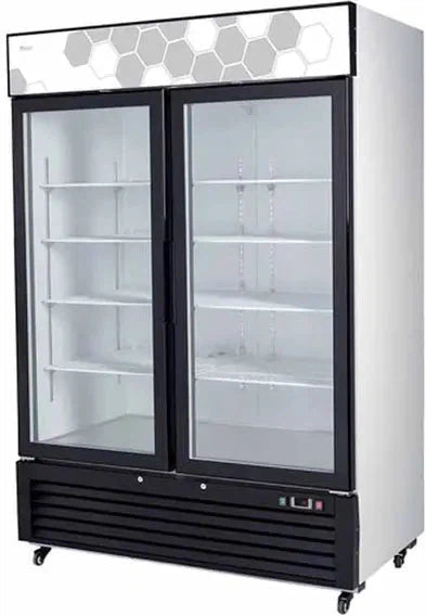 Migali - 115V Double Glass Door Merchandiser Freezer - C-49FM-HC