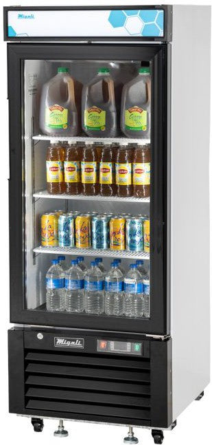 Migali - 115V Single Glass Door Merchandiser Refrigerator - C-10RM-HC