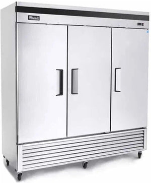 Migali - 208-230/115V Bottom Mount Triple Door Reach-In Freezer - C-3FB