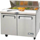 Migali - 36", 10 Pan Sandwich Prep Table With Two Door (Pans Not Included) - C-SP36-10-HC