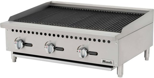 Migali - 36″, 105,000 BTU Stainless Steel Radiant Broiler - C-RB36