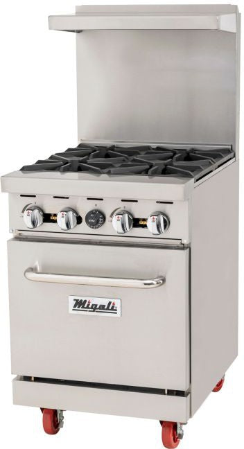 Migali - 4 Liquid Propane Burner Range With Oven - C-RO4-LP