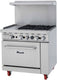 Migali - 4 Natural Gas Burner Range With 12