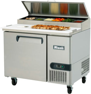 Migali - 44" One Section Refrigerated Pizza Prep Table With Single Door - C-PP44-HC