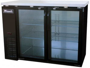 Migali - 48" Two Section Back Bar Cooler with Two Glass Door - C-BB48G-HC