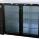 Migali - 48" Two Section Back Bar Cooler with Two Glass Door - C-BB48G-HC