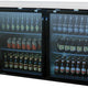 Migali - 60" Two Section Back Bar Cooler with Two Glass Door - C-BB60G-HC