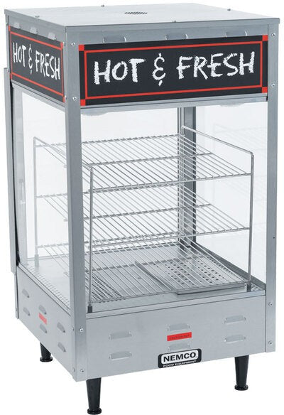 Nemco - 120V 22" Self-Serve Hot Food Merchandiser with Three 19" Shelves - 6455-2