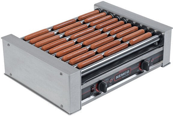 Nemco - 120V Hot Dog Roller Grill with 27 Hot Dog Capacity - 8027