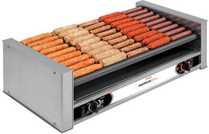 Nemco - 120V Hot Dog Roller Grill with GripsIt Non-Stick Coating with 36 Hot Dog Capacity - 8036SX