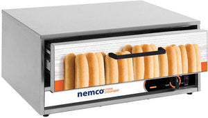 Nemco - 120V Moist Heat Hot Dog Bun Warmer for 8018 Series Roller Grills with 24 Buns Capacity - 8018-BW