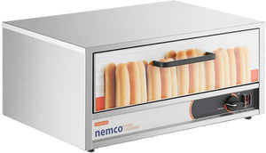 Nemco - 120V Moist Heat Hot Dog Bun Warmer for 8045W Series Roller Grills with 64 Buns Capacity - 8045W-BW