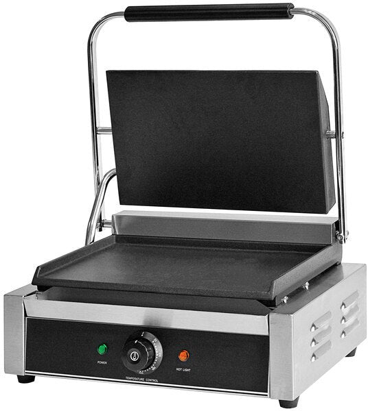 Nemco - 120V Panini / Sandwich Grill with Smooth Plates with 13" x 8.5" Cooking Surface - GS1620