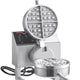 Nemco - 120V Single Belgian Waffle Maker with Fixed Grids and Silverstone - 7020A-1S