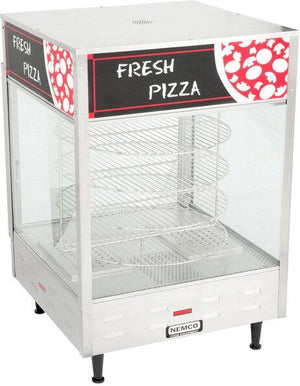 Nemco - 120V Single Door Rotating 4-Tier Pizza Merchandiser with 18" Racks - 6452