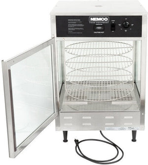 Nemco - 120V Single Door Rotating 4-Tier Pizza Merchandiser with 18" Racks - 6452