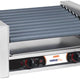 Nemco - 120V Slanted Hot Dog Roller Grill with GripsIt Non-Stick Coating with 27 Hot Dog Capacity - 8027SX-SLT