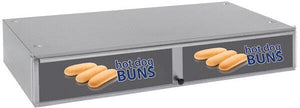 Nemco - 18.75" Stainless Steel Bun Box for 8018 Series Roller Grills with Holds 36 Buns - 8018-SBB