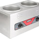 Nemco - 220V 4 QT Double Well Countertop Food Warmer with Insets, Cover and Ladle - 6120A-ICL