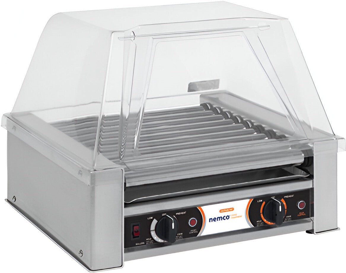 Nemco - 220V Hot Dog Roller Grill with 18 Hot Dog Capacity - 8018-220