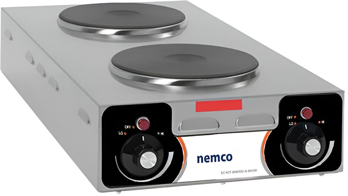 Nemco - 240V 25.5" Electric Countertop Vertical Hot Plate with Double Burners - 6310-3-240