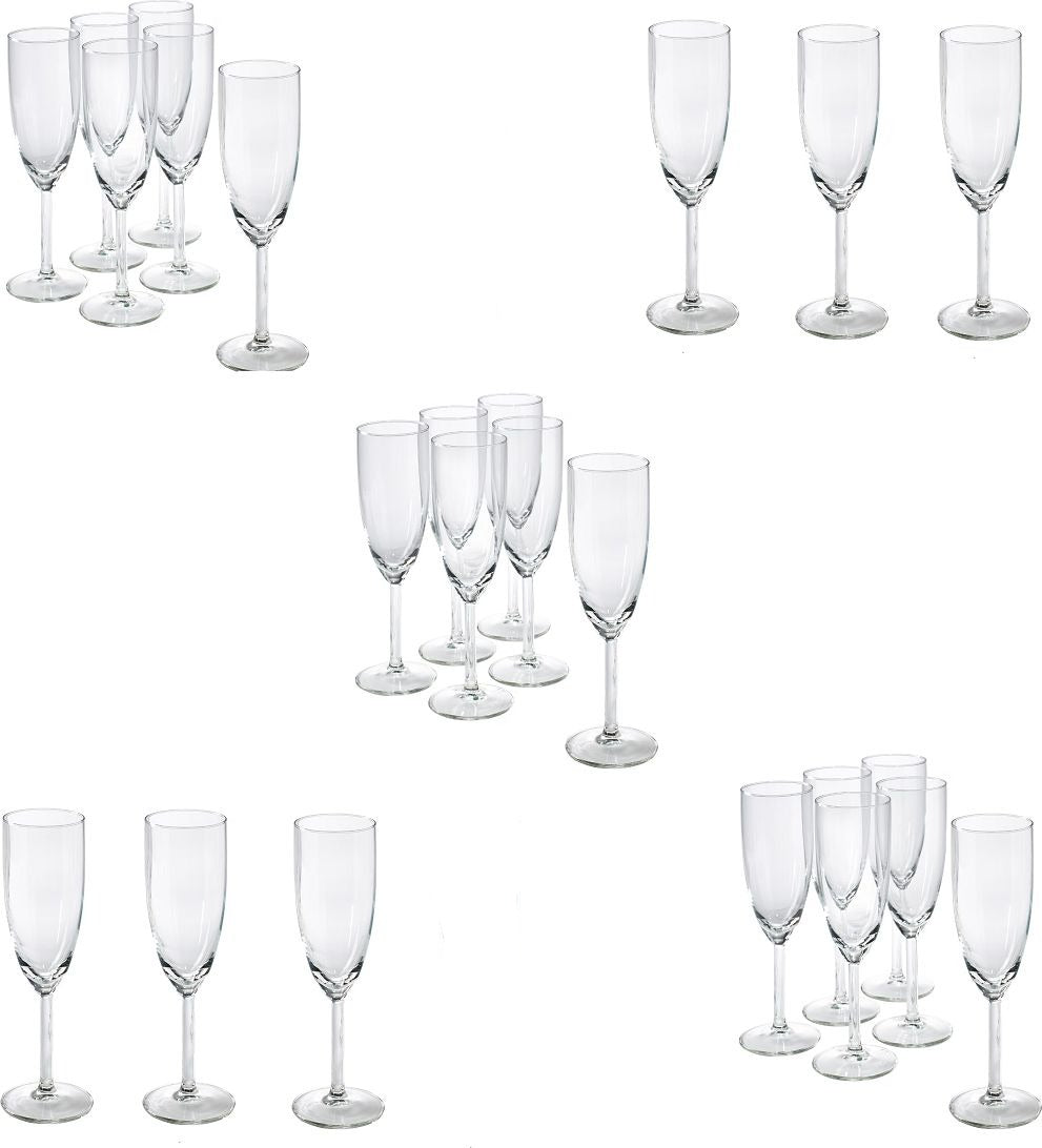 Nude - RESERVA 8 Oz Champagne Flute Glass, Pack of 12 - NG67081